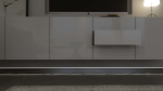 Lumines profile type Flaro lacquered white, 2,02 m